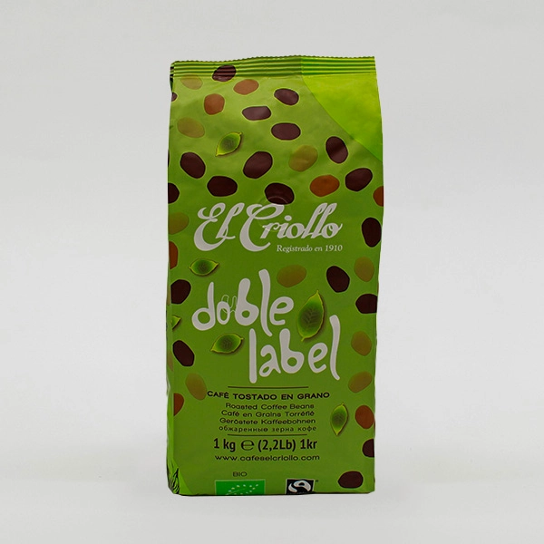cafe doble label ecologico hosteleria
